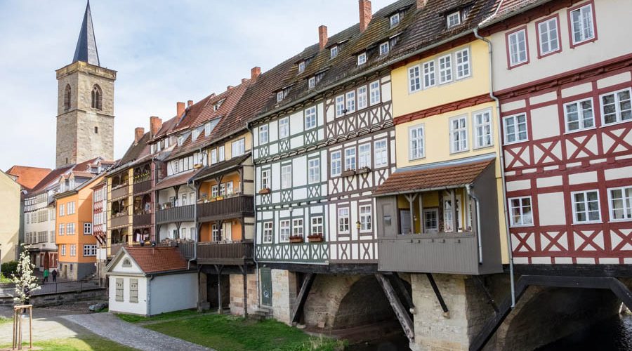 Erfurt Cathedral and St. Severi in the old town